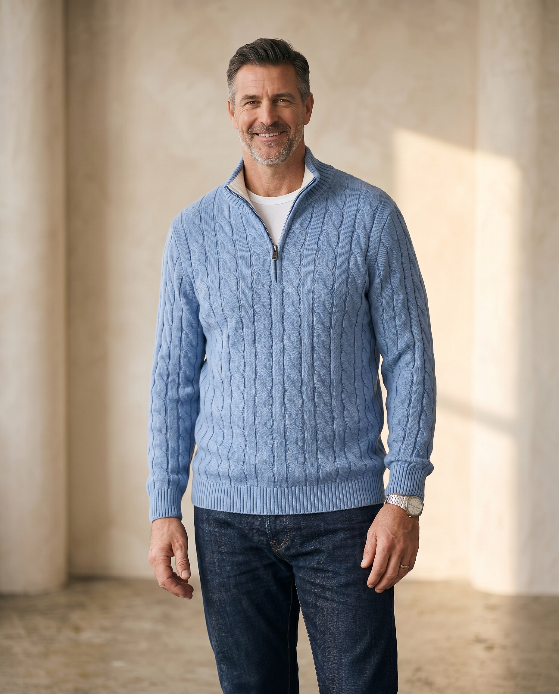 OLIVER | ZIPPED KNIT SWEATER