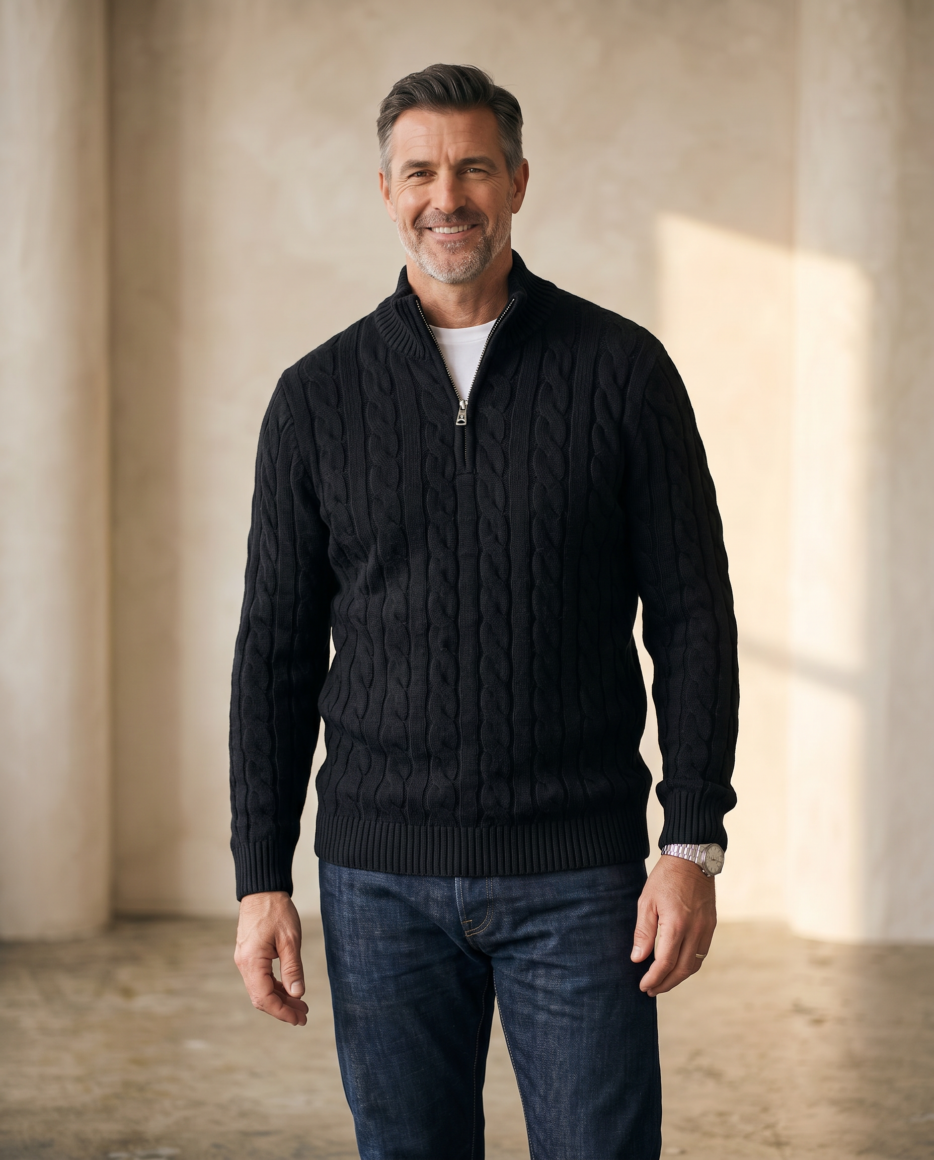 MASON | ZIPPED KNIT SWEATER