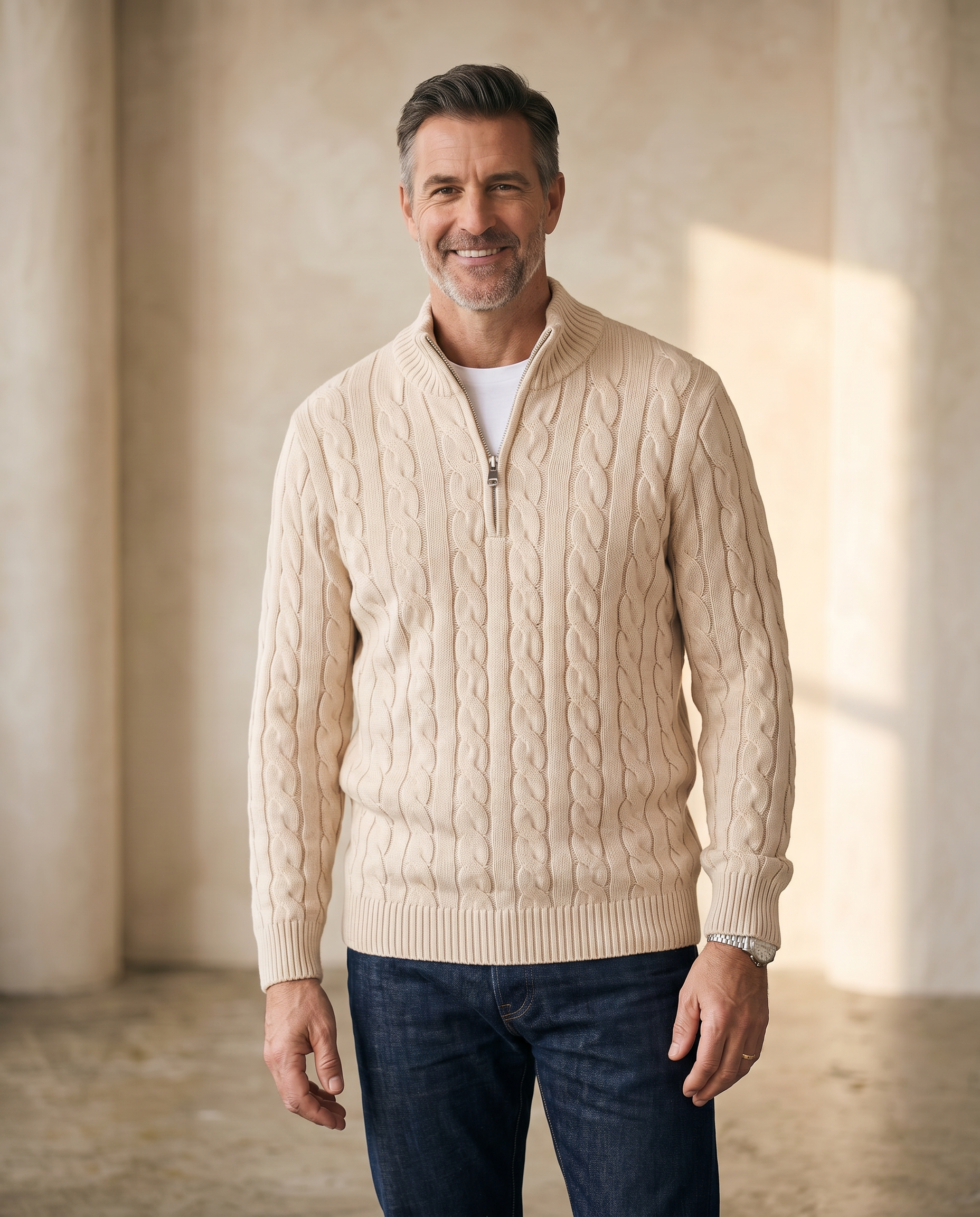 HARPER | ZIPPED KNIT SWEATER