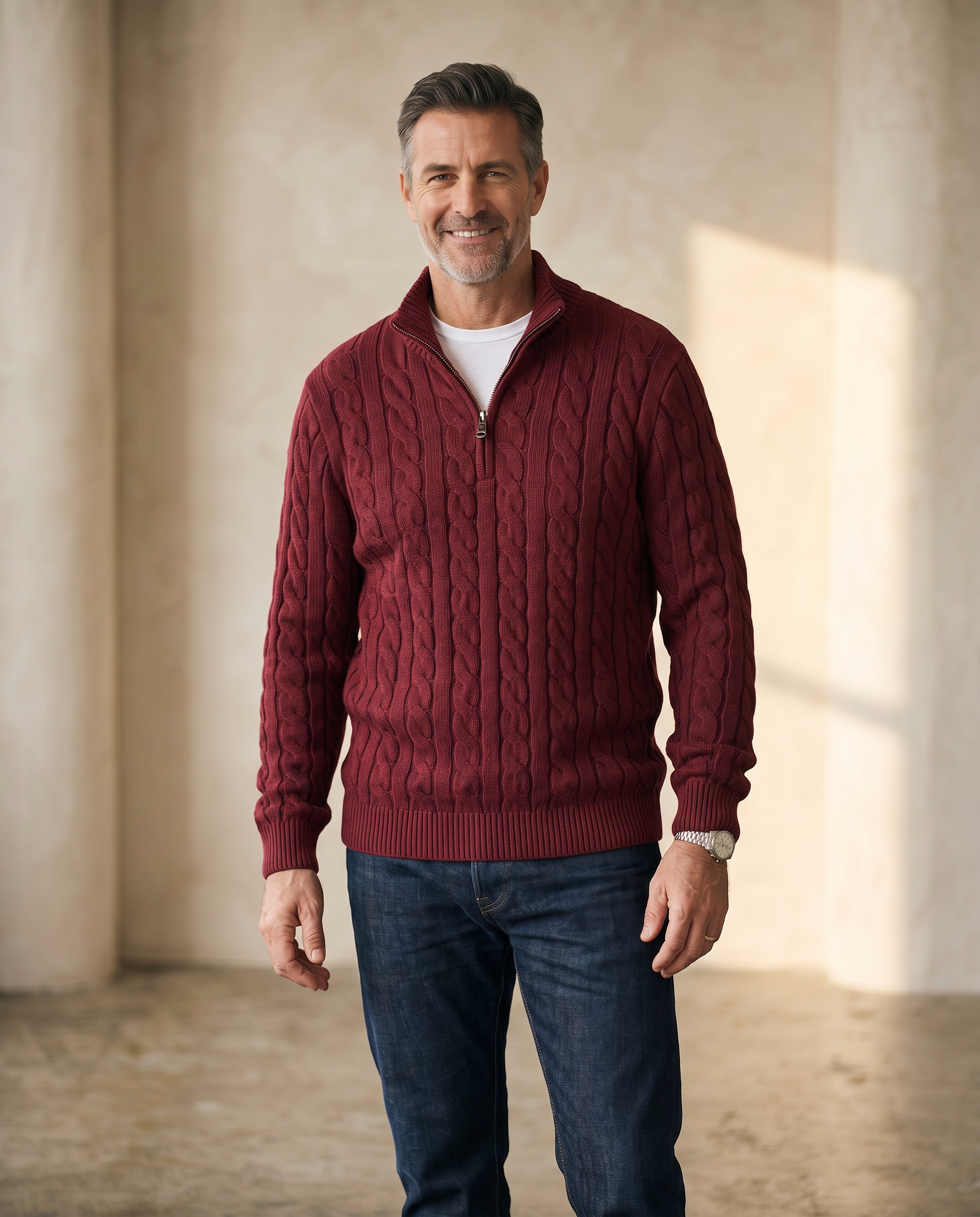 HUDSON | ZIPPED KNIT SWEATER